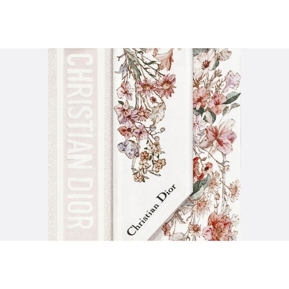 Christian Dior Mitzah Floral Silk Twill Bandeau Scarf - Picture 1 of 6